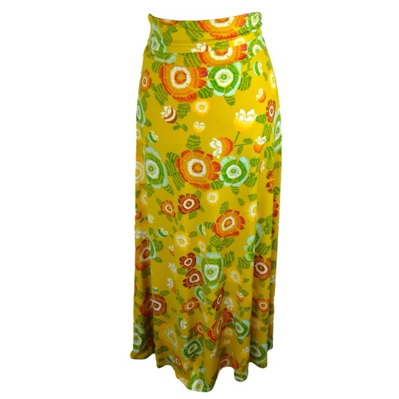 LuLaRoe Mod Floral Print Maxi Skirt, Size Large - NWT - Picture 4 of 6